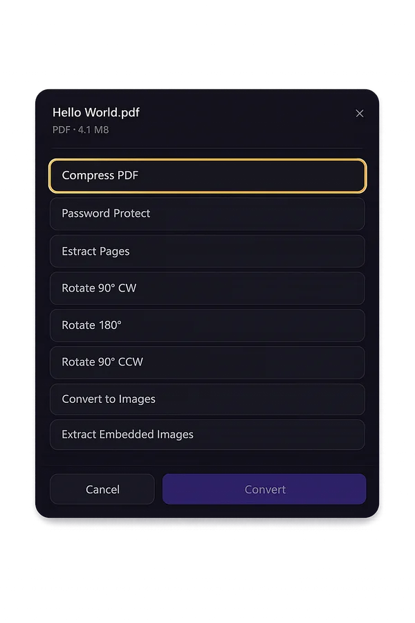 Convert PDF to JPG Locally on Windows | DropFile
